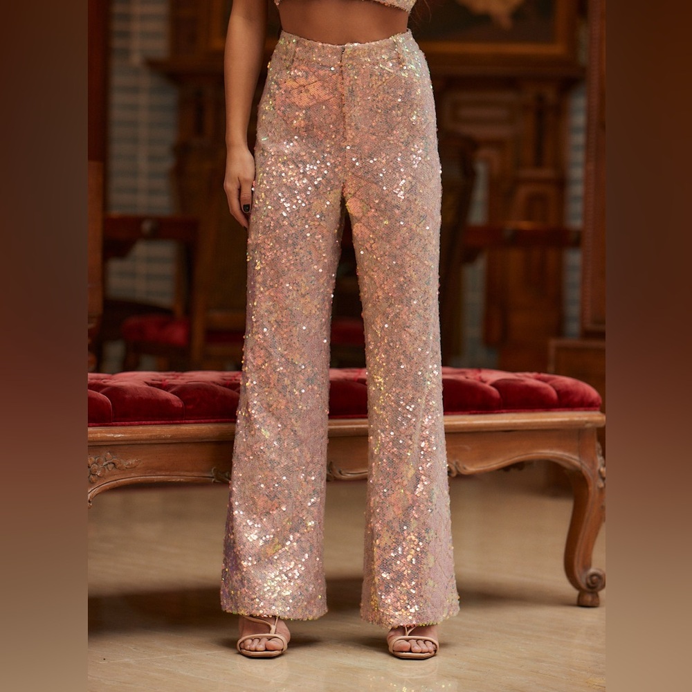 12th tribe sequin trousers